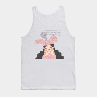 Overthinking girl Tank Top